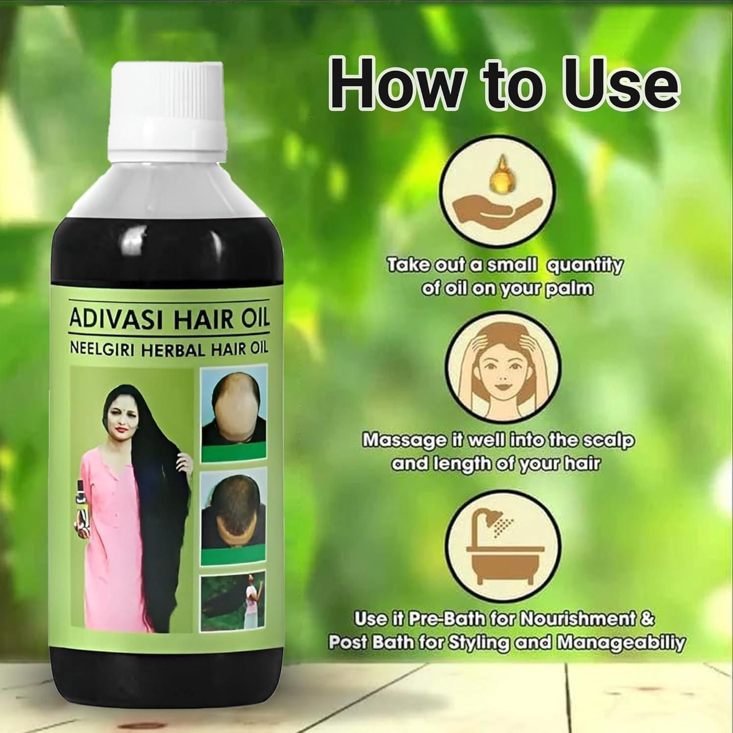 🍃ORIGINAL ADIVASI HERBAL HAIR OIL 💥 BUY 1 GET 1 FREE 💥